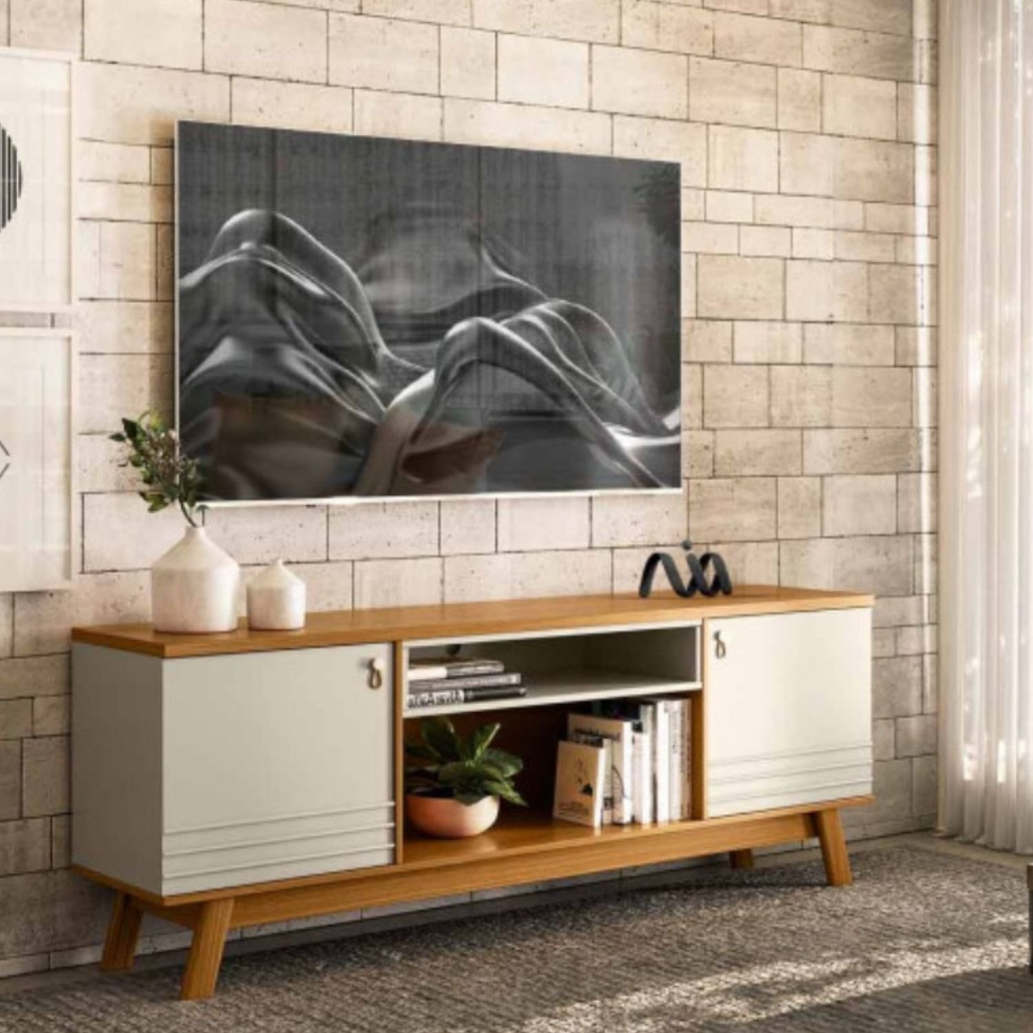 Litte Colorado 棚 Rack Colorado 1,80 Metros Nature/Off White Línea Brasil
