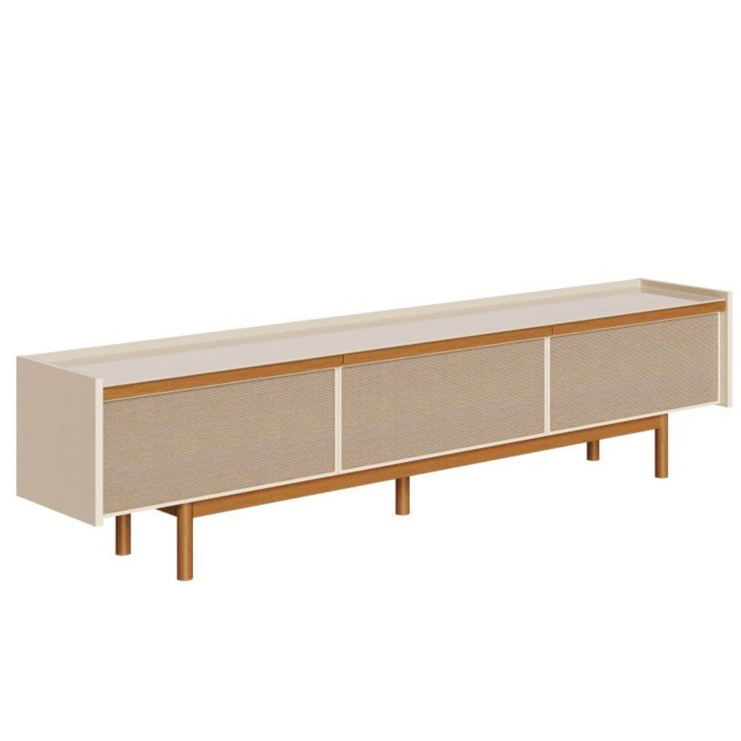 Rack Dune 2,64 Metros Telado Off White Imcal