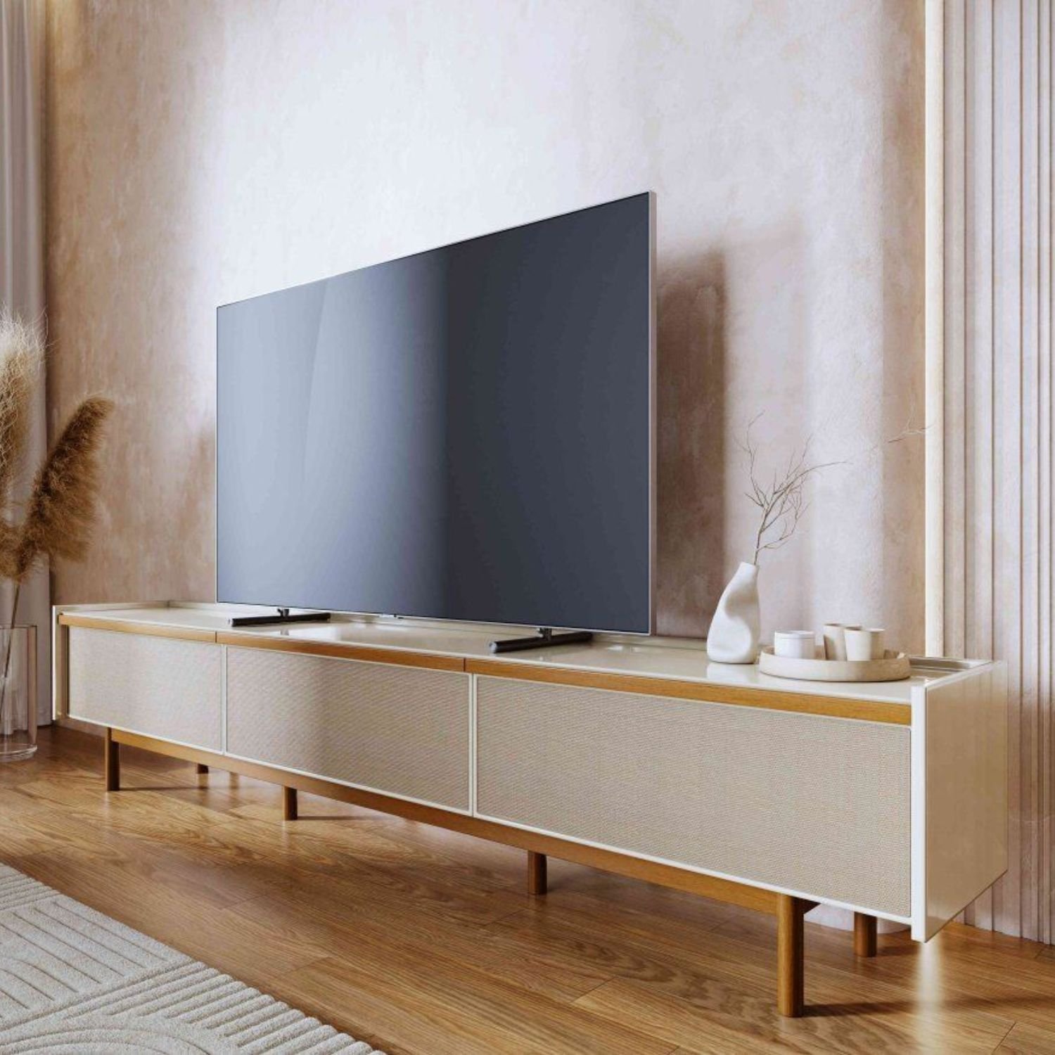 Rack Dune 2,64 Metros Telado Off White Imcal