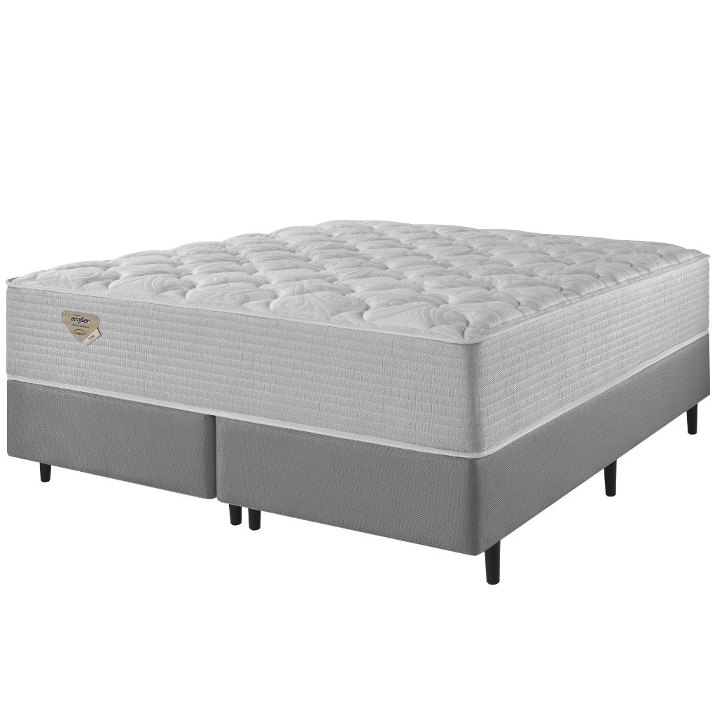 Conjunto Cama Box Mola Ensacada Privilege Queen 158x198x68 Ecoflex