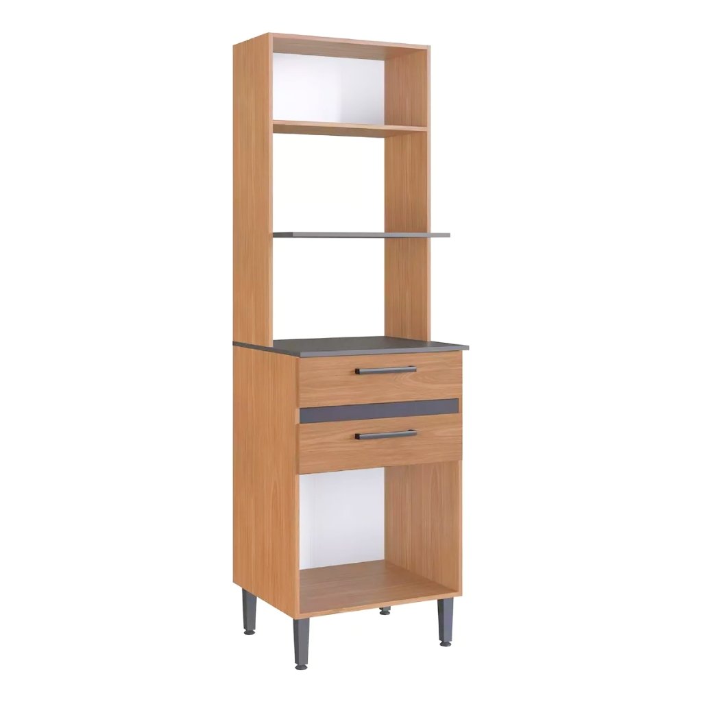 Torre Quente Giovanna P/ 2 Fornos 63cm Freijó/Cinza IRM