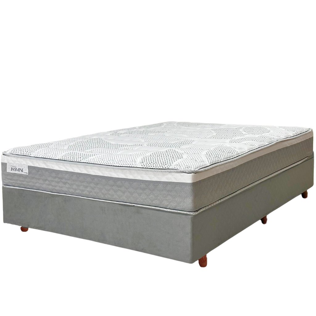 Conjunto Box Casal Mola Ensacada Jasmine 1,38 x 1,88 x 0,57