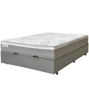 Conjunto Box Casal Mola Ensacada Jasmine 1,38 x 1,88 x 0,57