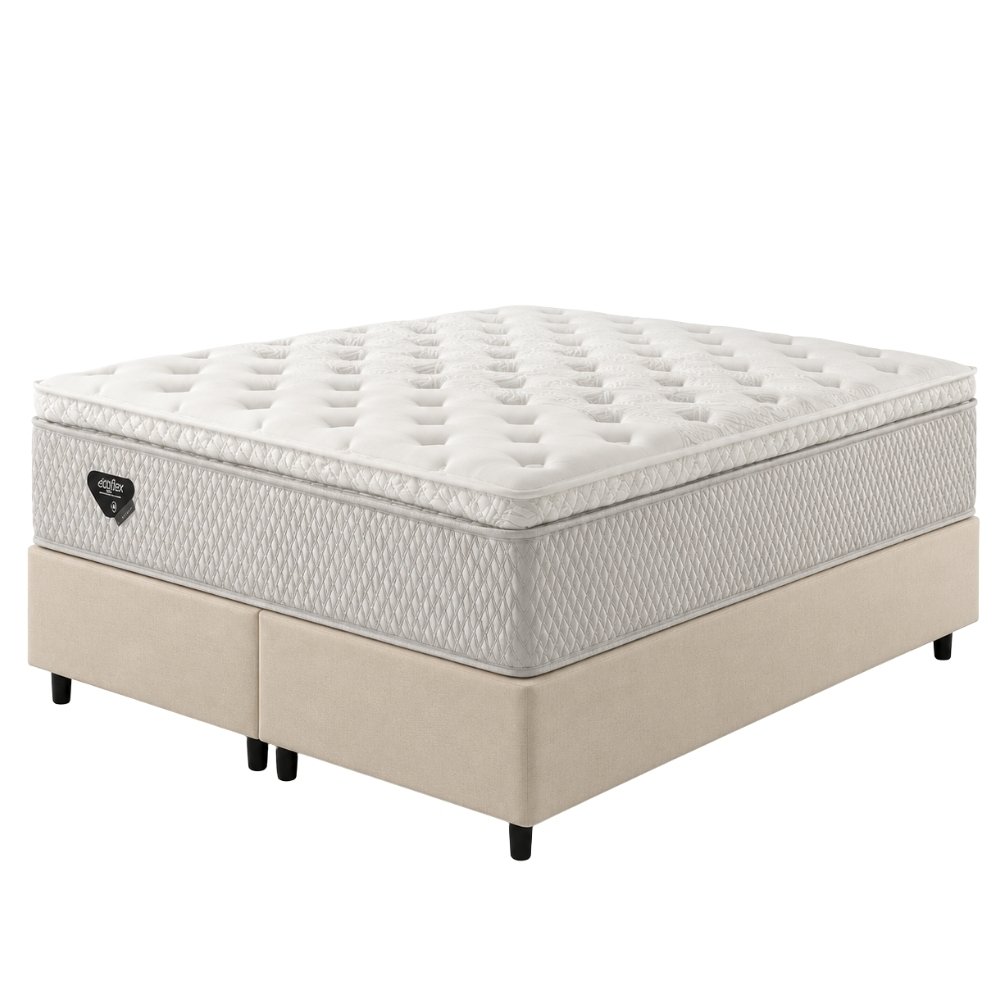 Cama Box Queen Ecoflex Molas Ensacadas Wide Paradise 158x198x69